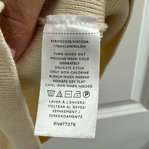 Ann Taylor Cream Tank Top with Gold Accents - Picture 4 of 4